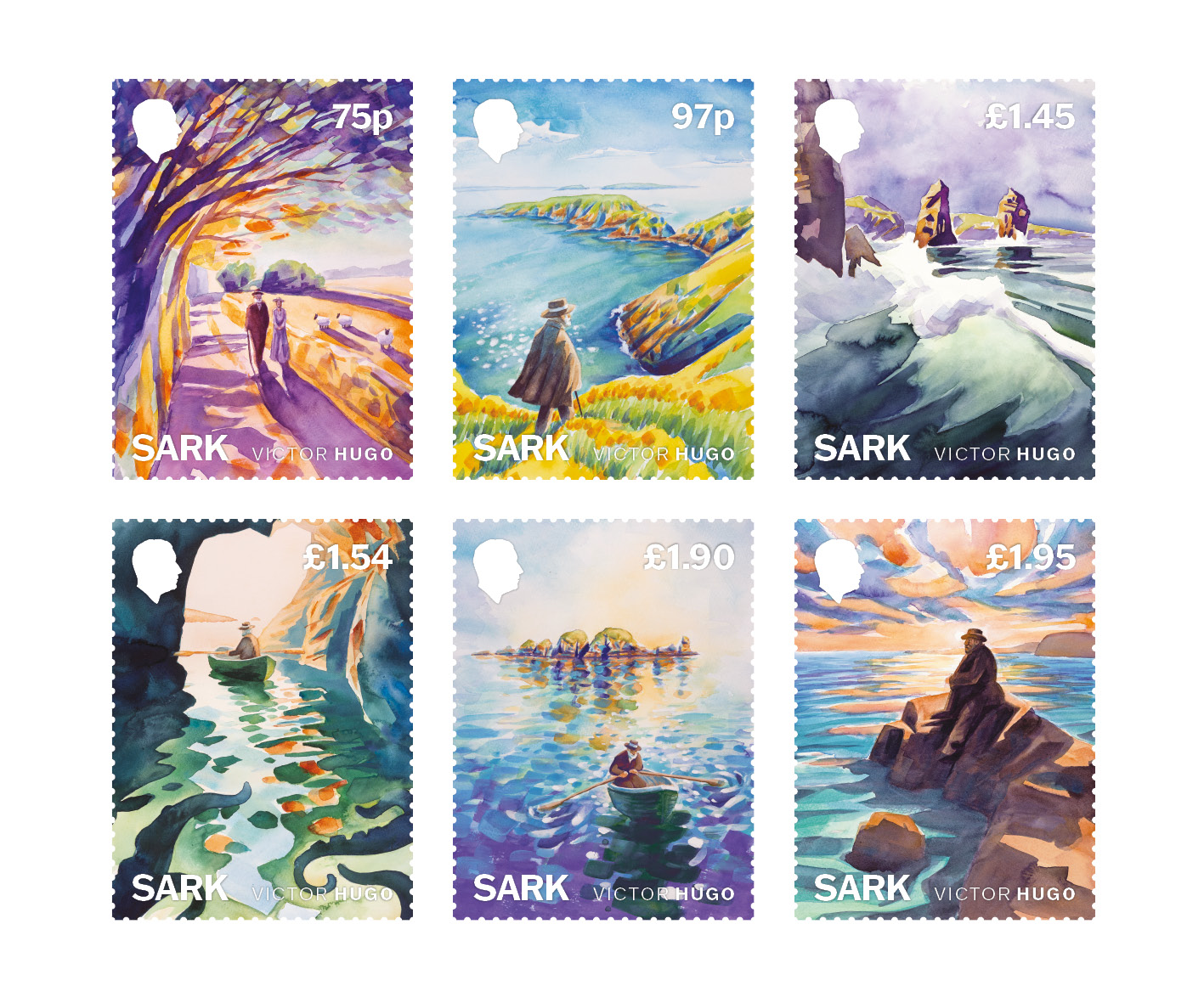 Set of 6 stamps